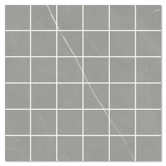 Marmor Mosaik Klinker Altamura Scandinavia Grå Satin 30x30 (5x5) cm